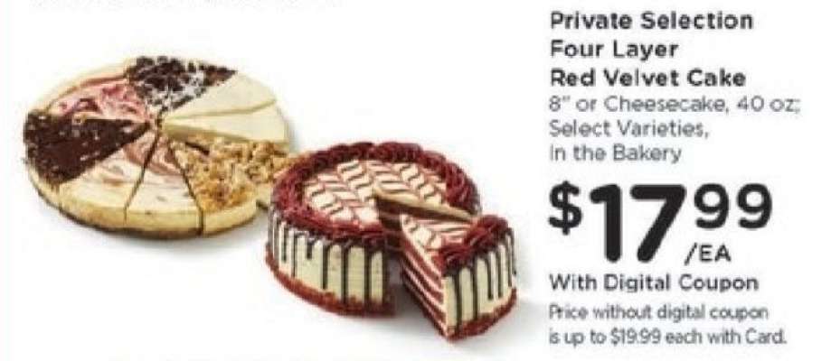 Private Selection Four Layer Red Velvet Cake