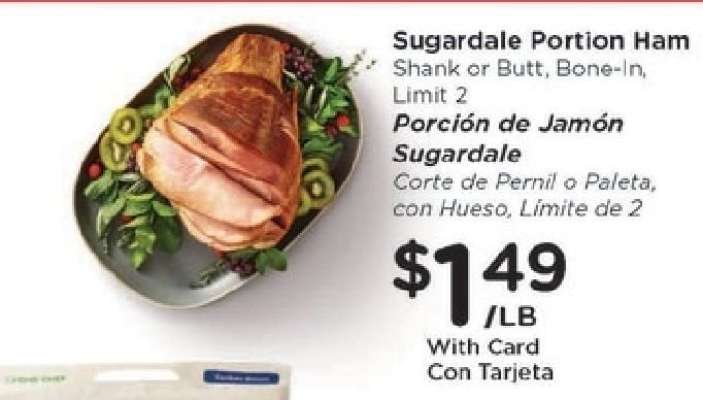 Sugardale Portion Ham