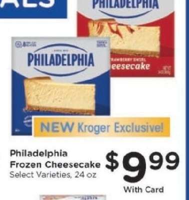 Philadelphia Frozen Cheesecake