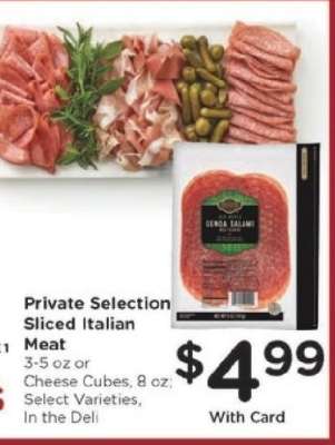 Private Selection Sliced Italian Meat