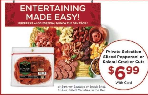 Private Selection Sliced Pepperoni or Salami Cracker Cuts