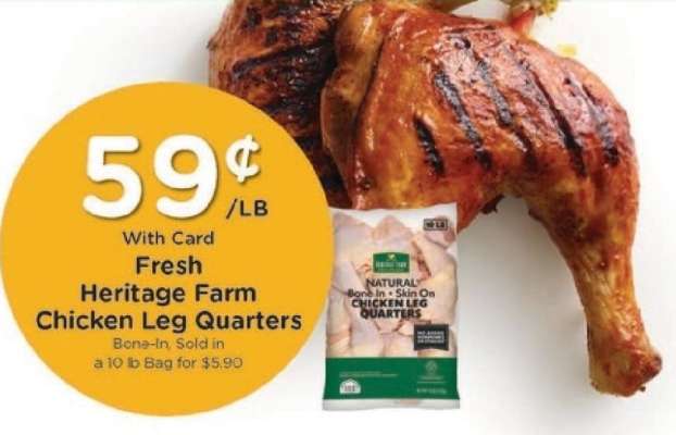 Fresh Heritage Farm Chicken Leg Quarters