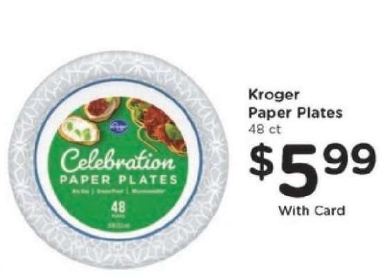 Kroger Paper Plates