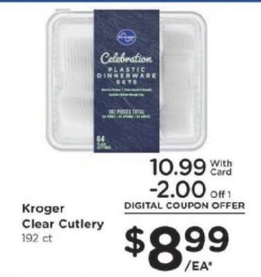 Kroger Clear Cutlery