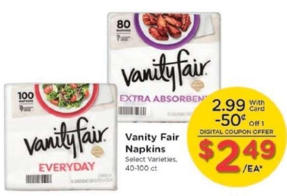 Vanity Fair Napkins