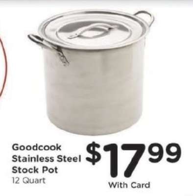 Goodcook Stainless Steel Stock Pot