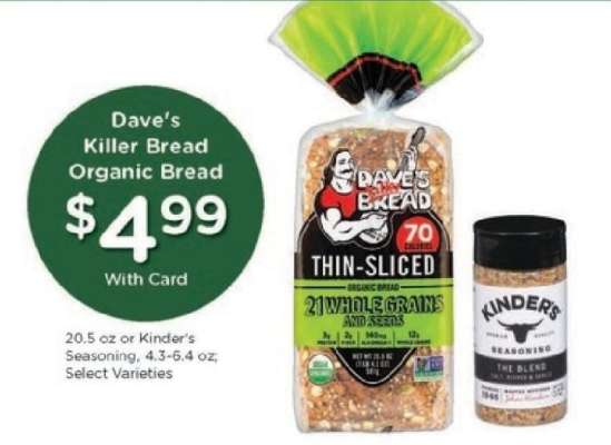 Dave's Killer Bread Organic Bread