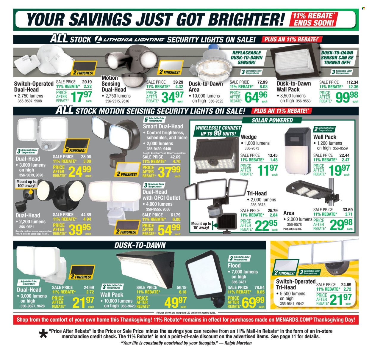 Menards ad - 11/20/2025 - 11/27/2025. Page 4
