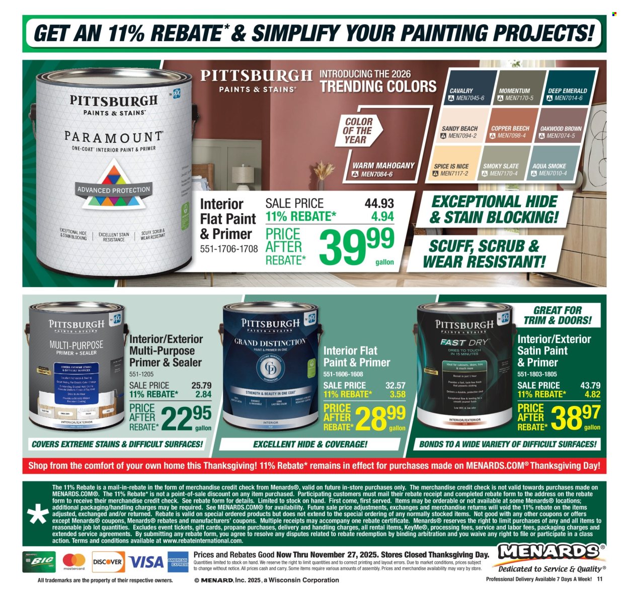 Menards ad - 11/20/2025 - 11/27/2025. Page 19