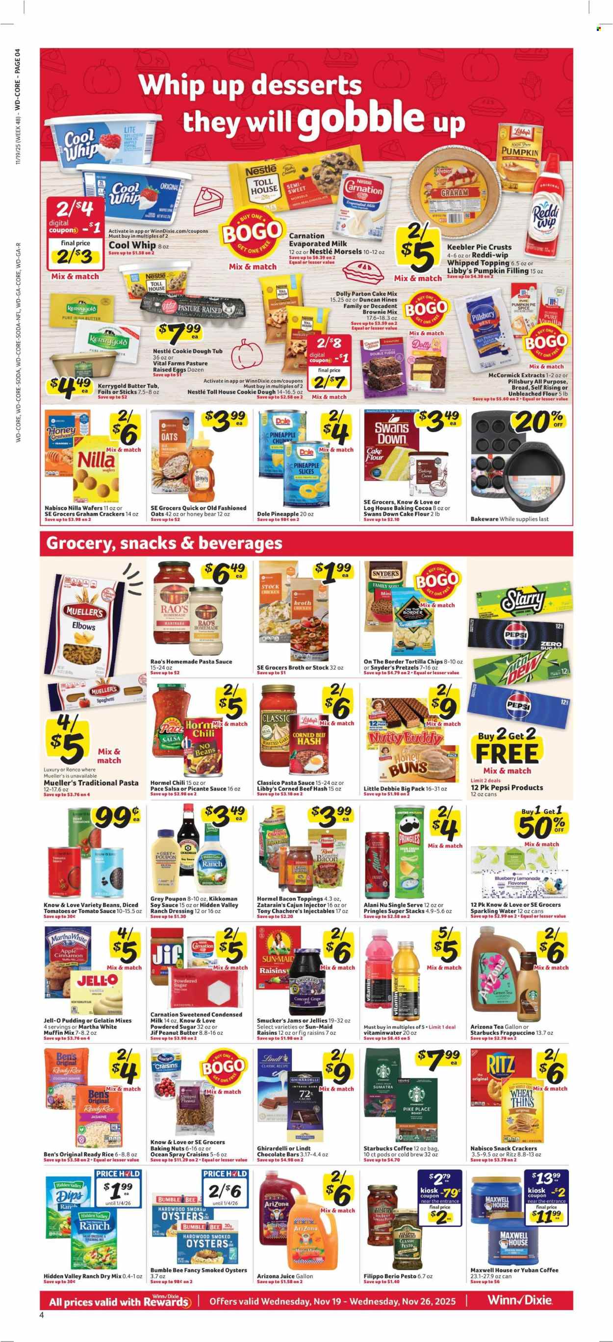 Winn Dixie ad - 11/19/2025 - 11/26/2025. Page 4