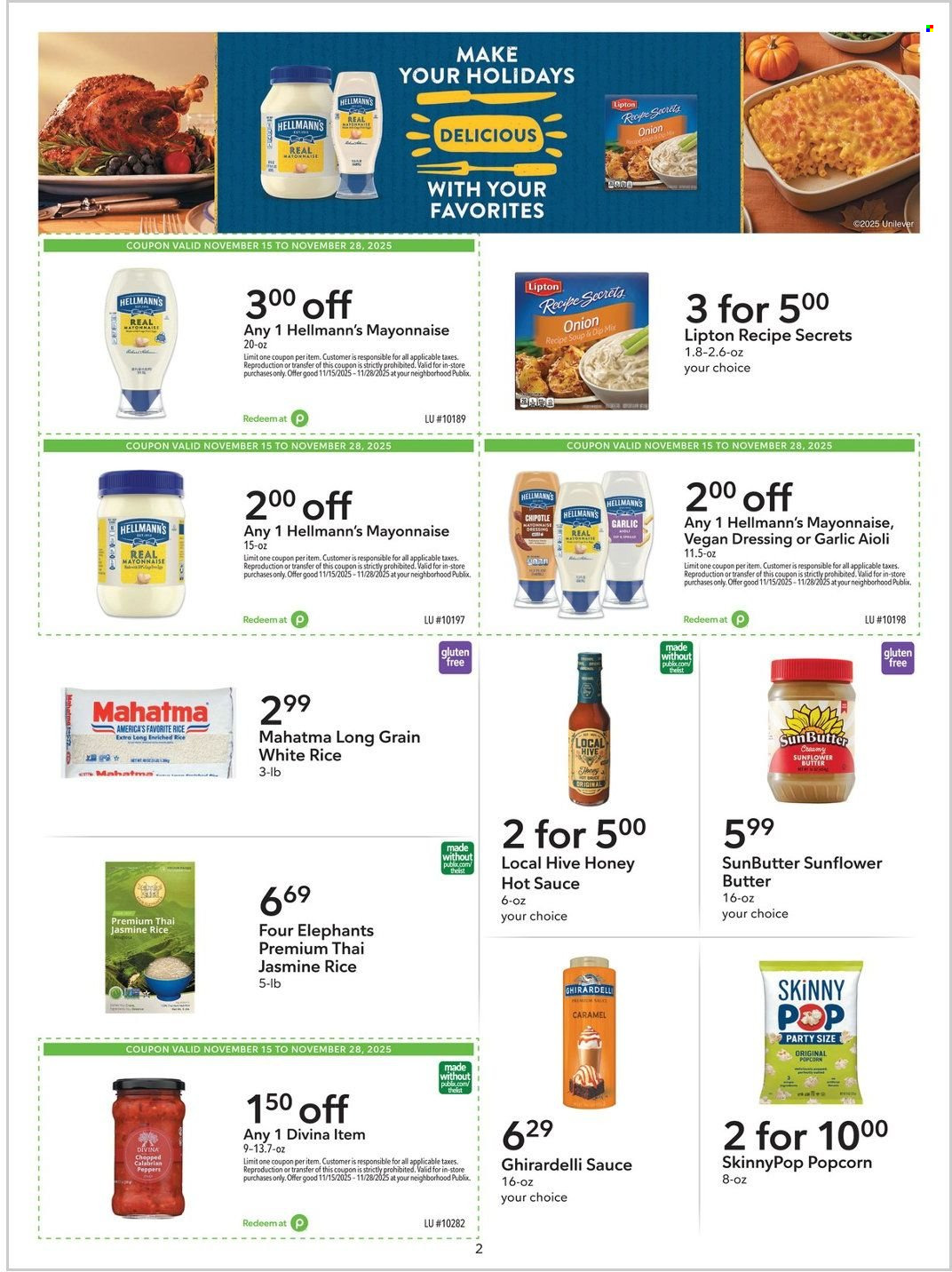 Publix ad - 11/15/2025 - 11/28/2025. Page 2