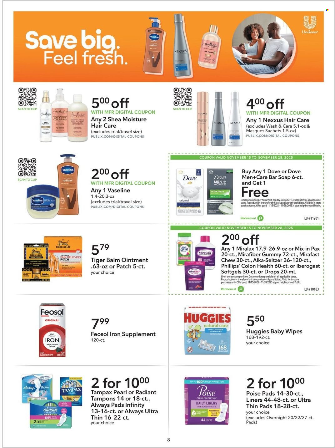 Publix ad - 11/15/2025 - 11/28/2025. Page 8