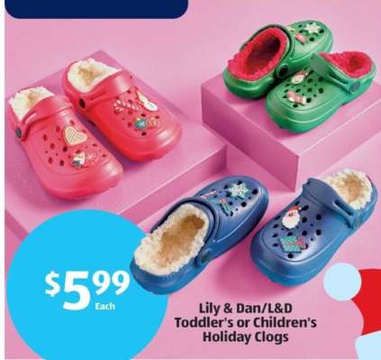 Lily & Dan/L&D Toddler's or Children's Holiday Clogs