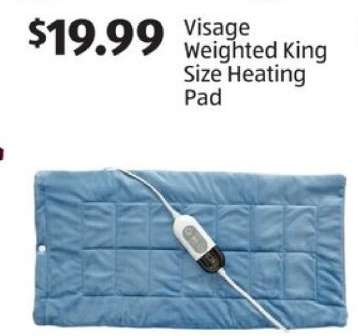 Visage Weighted King-Size Heating Pad