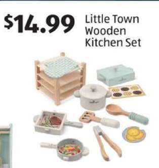 Little Town Wooden Kitchen Set