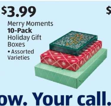 Merry Moments 10-Pack Holiday Gift Boxes