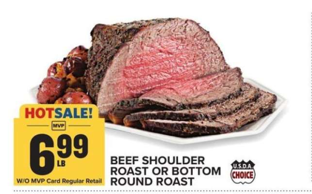 Beef Shoulder Roast or Bottom Round Roast