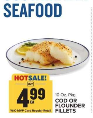 COD OR FLOUNDER FILLETS