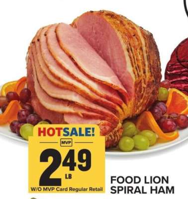 Food Lion Spiral Ham