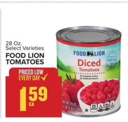 Food Lion Tomatoes