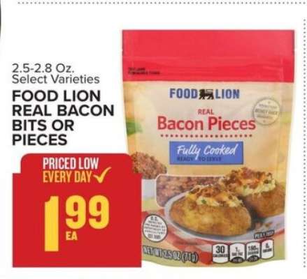 FOOD LION REAL BACON BITS OR PIECES