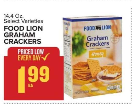 FOOD LION GRAHAM CRACKERS