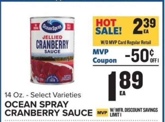 Ocean Spray Cranberry Sauce