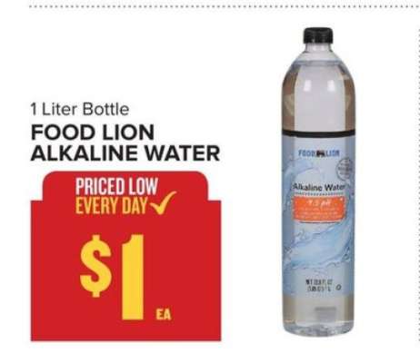 FOOD LION ALKALINE WATER