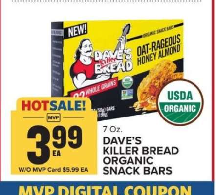 Dave's Killer Bread Organic Snack Bars