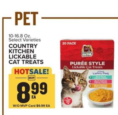 COUNTRY KITCHEN LICKABLE CAT TREATS