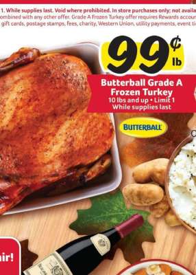 Butterball Grade A Frozen Turkey