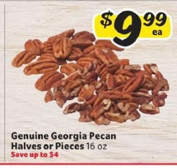 Genuine Georgia Pecan Halves or Pieces