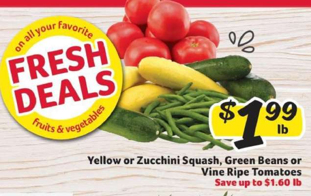 Yellow or Zucchini Squash, Green Beans or Vine Ripe Tomatoes