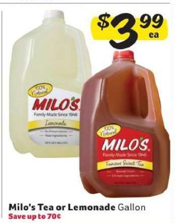Milo's Tea or Lemonade