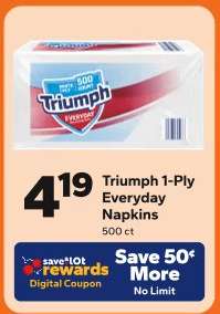 Triumph 1-Ply Everyday Napkins