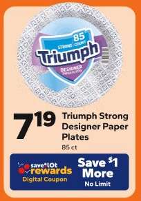 Triumph Strong Designer Paper Plates