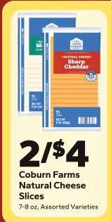 Coburn Farms Natural Cheese Slices