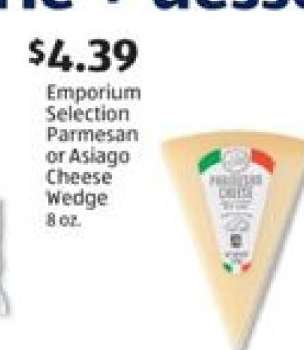 Emporium Selection Parmesan or Asiago Cheese Wedge