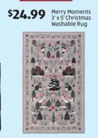 Merry Moments 3' x 5' Christmas Washable Rug