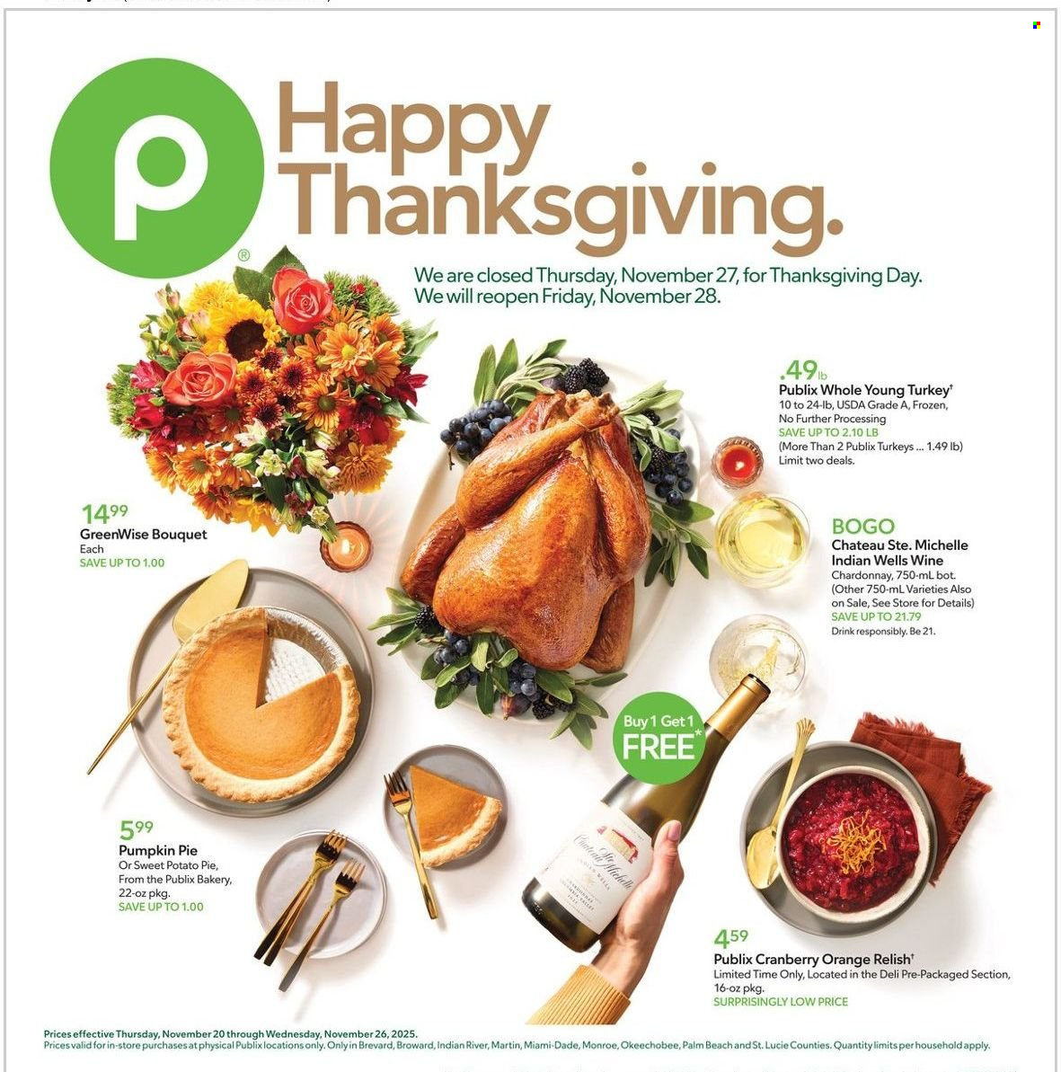 Publix ad - 11/20/2025 - 11/26/2025. Page 1