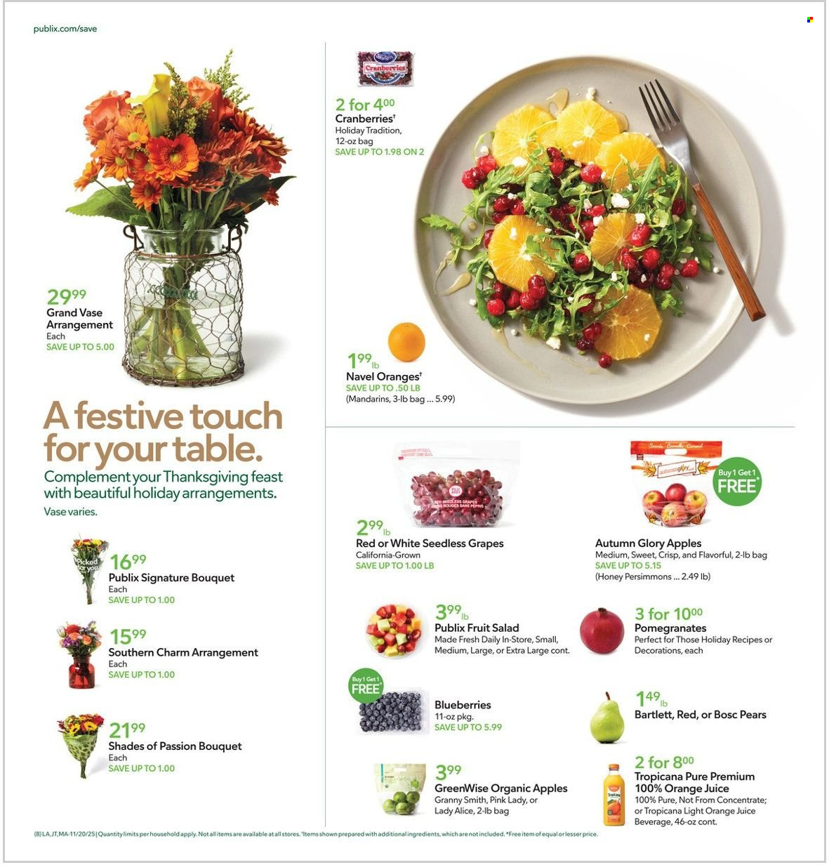 Publix ad - 11/20/2025 - 11/26/2025. Page 8