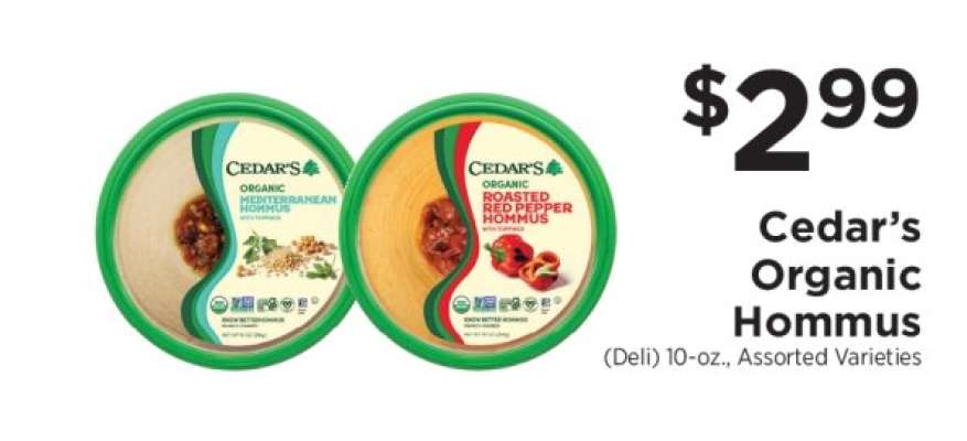 Cedar's Organic Hommus