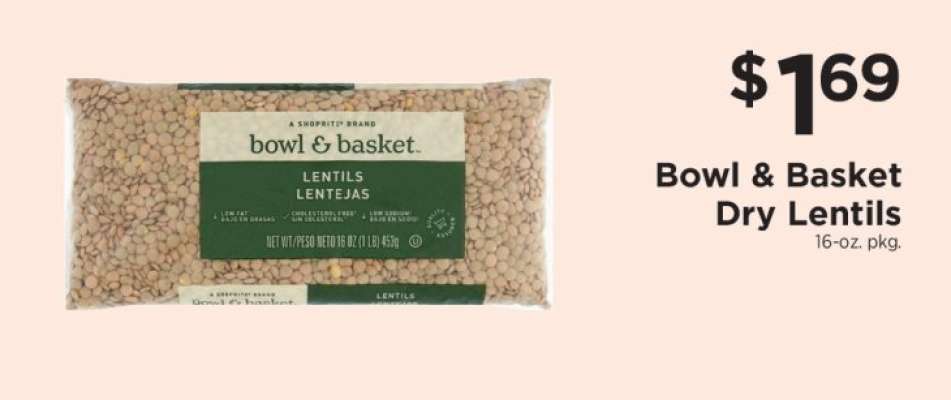 Bowl & Basket Dry Lentils