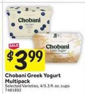 Chobani Greek Yogurt Multipack*
