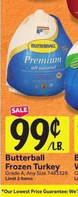 Butterball frozen turkey