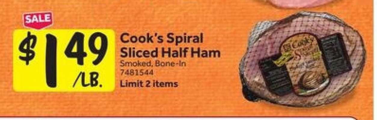 Cook's Spiral Sliced Half Ham