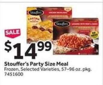 Stouffer's Party Size Meal