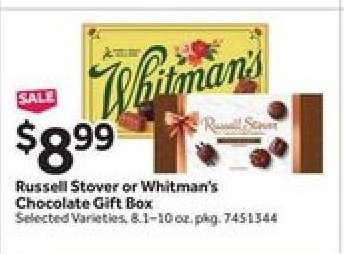Russell Stover or Whitman's Chocolate Gift Box