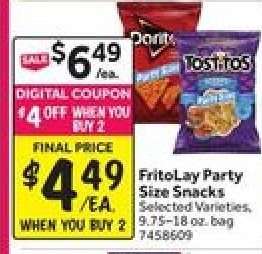 FritoLay Party Size Snacks
