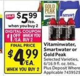 Vitaminwater, Smartwater or Gold Peak